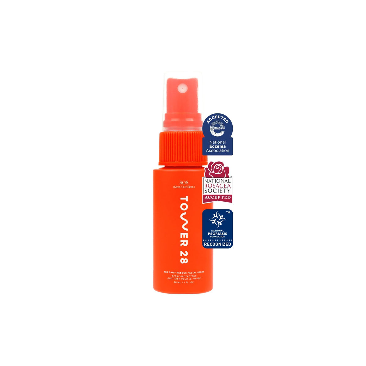Tower 28 SOS Daily Rescue Soothing Hypochlorous Acid Spray for Face (1 oz) Tower 28