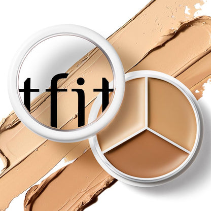TFIT 3 Color Concealer Cream Palette Full Coverage 0.52 Ounce 01 Neutral TFIT