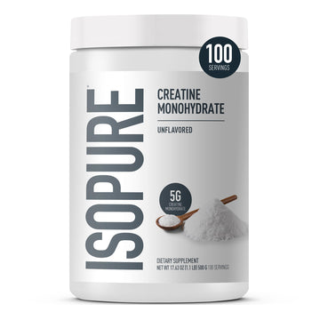 Isopure 100% Pure Creatine Monohydrate Powder, Sugar Free, Unflavored, 5g Creatine Monohydrate Per Serving, 1.1 Lbs, 100 Servings Isopure buy australia supplements