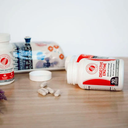 Silver Fern Brand Ultimate High Potency Digestive Enzyme Supplement - 2 Bottles - 100% Intestinal Coverage - Digestive Comfort Silver Fern