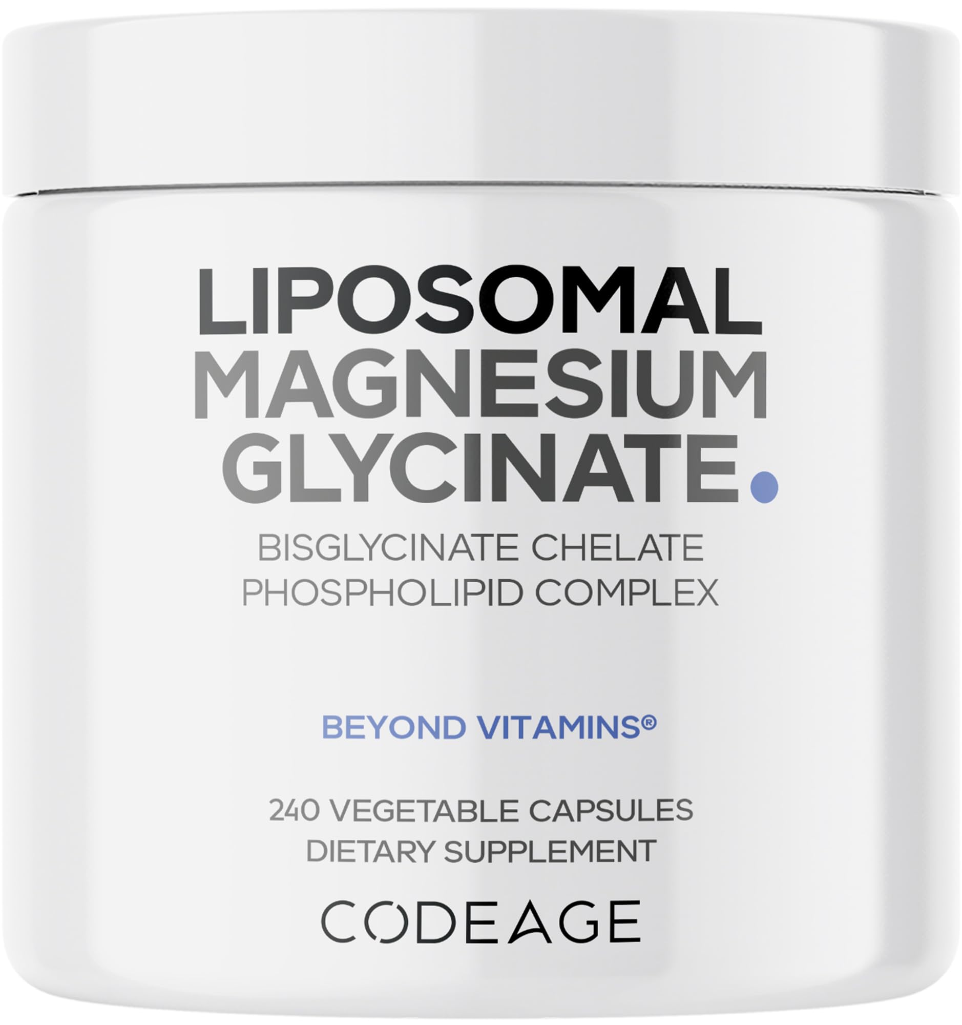 Codeage Liposomal Magnesium Glycinate Supplement, 2-Month Supply, Bisglycinate Magnesium Chelate, Chelated Magnesium Mineral Pills, BioPerine Black Pepper Vitamins Capsules, Non-GMO Vegan, 240 ct Codeage buy australia supplements