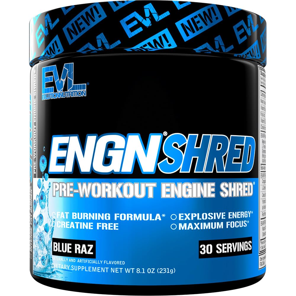 EVL Ultimate Pre Workout Powder - Thermogenic Fat Burn Support Preworkout Powder 