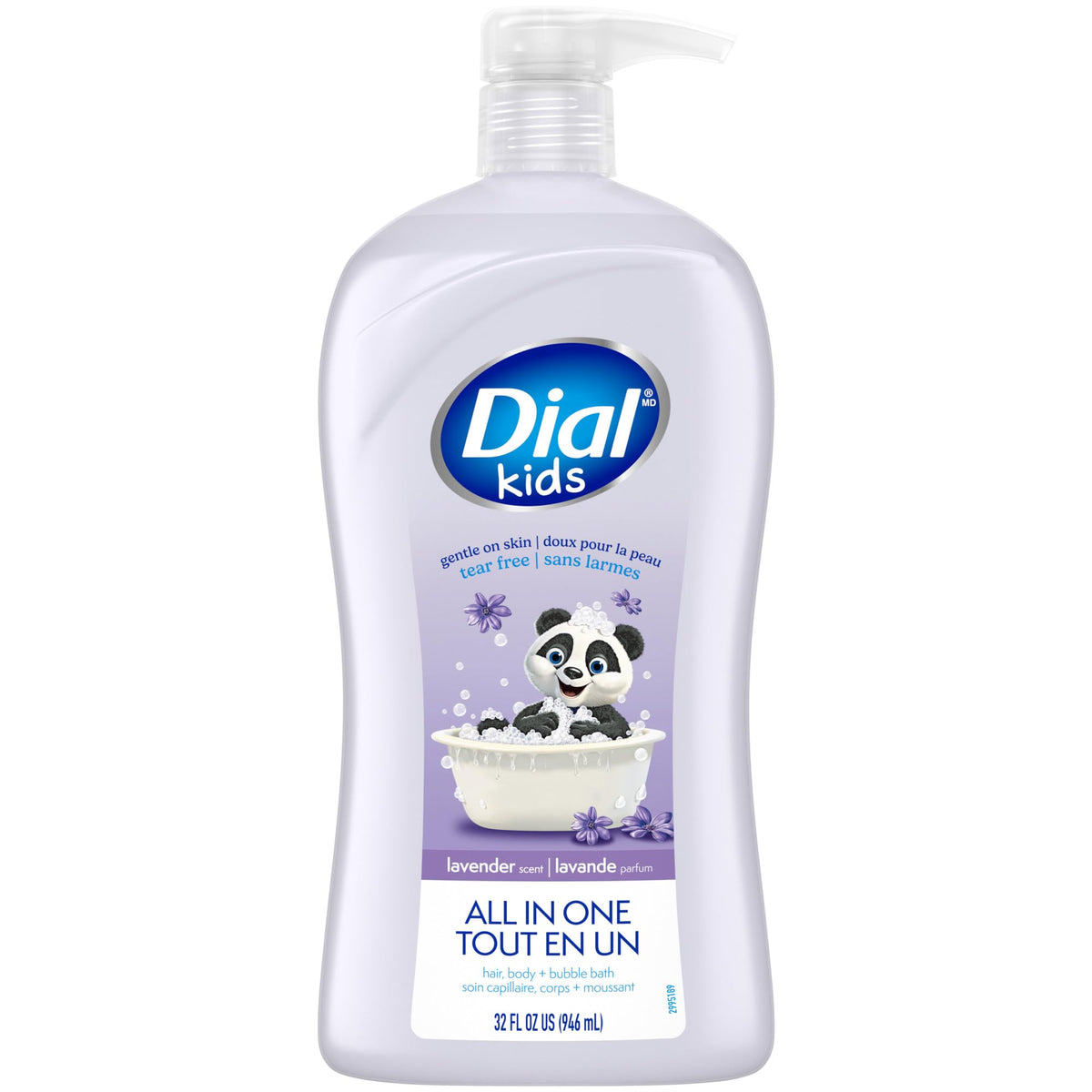 Dial Kids Lavender 3-in-1 Body + Hair + Bubble Bath, Body Wash, 32 Fl Oz Dial