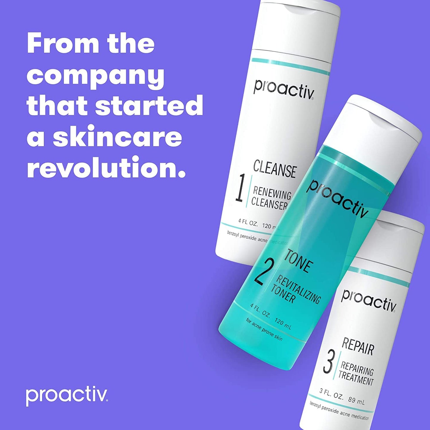 Proactiv Acne Cleanser - Benzoyl Peroxide Face Wash and Acne Treatment - Daily Facial Cleanser and Hyularonic Acid Proactiv