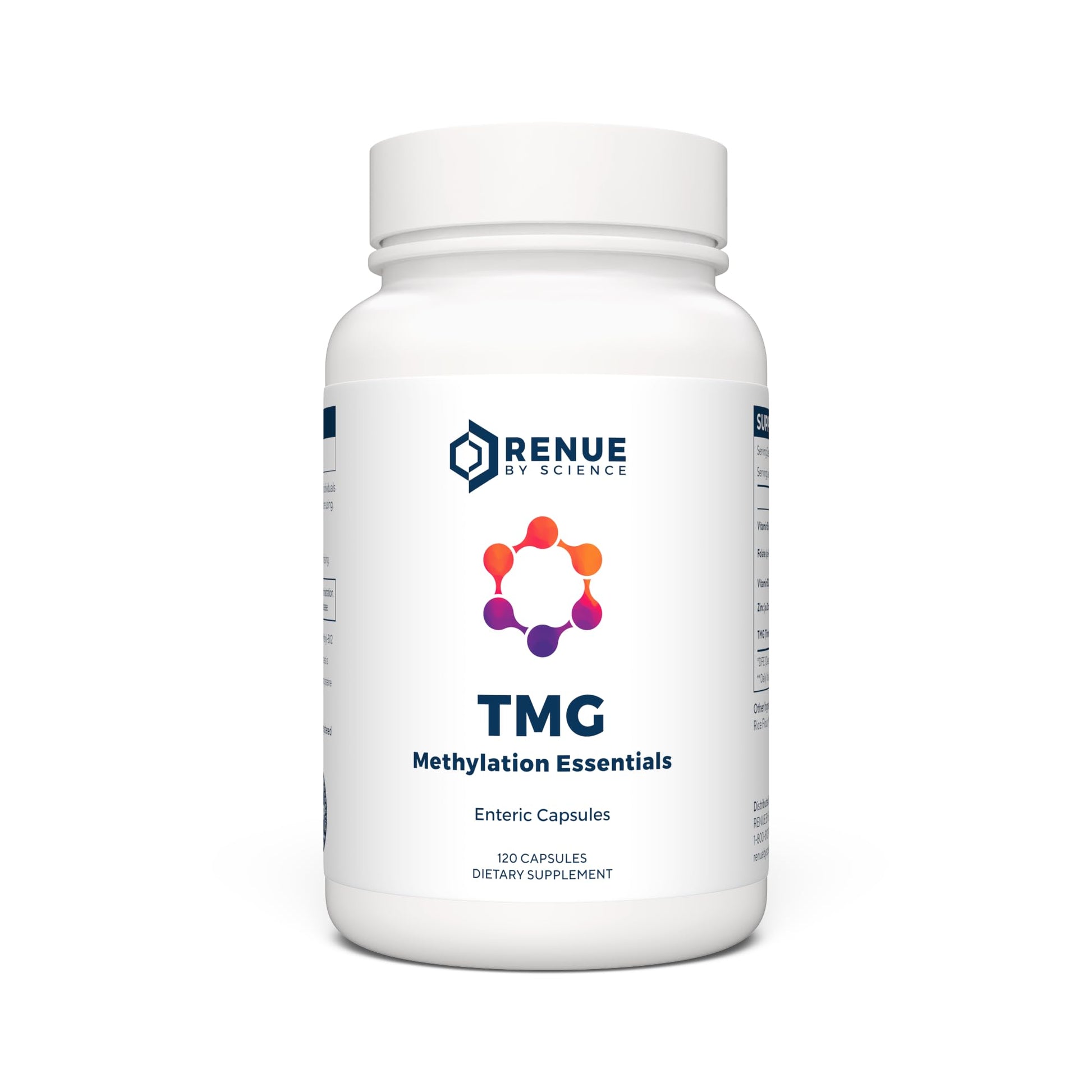 Renue By Science TMG | High Strength TMG Supplements | 120 Trimethylglycine Capsules - 900mg TMG per Serving with Vitamin B12 Vitamin B6 Folate & Zinc | Made in The USA & Third-Party Tested Renue By Science buy australia supplements