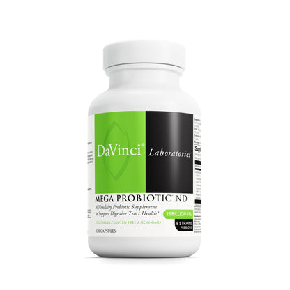 DAVINCI Labs Mega Probiotic ND - Non-Dairy Probiotic Supplement Supports Gut, Digestive & Brain Health* - Gut Health Support Supplement DAVINCI
