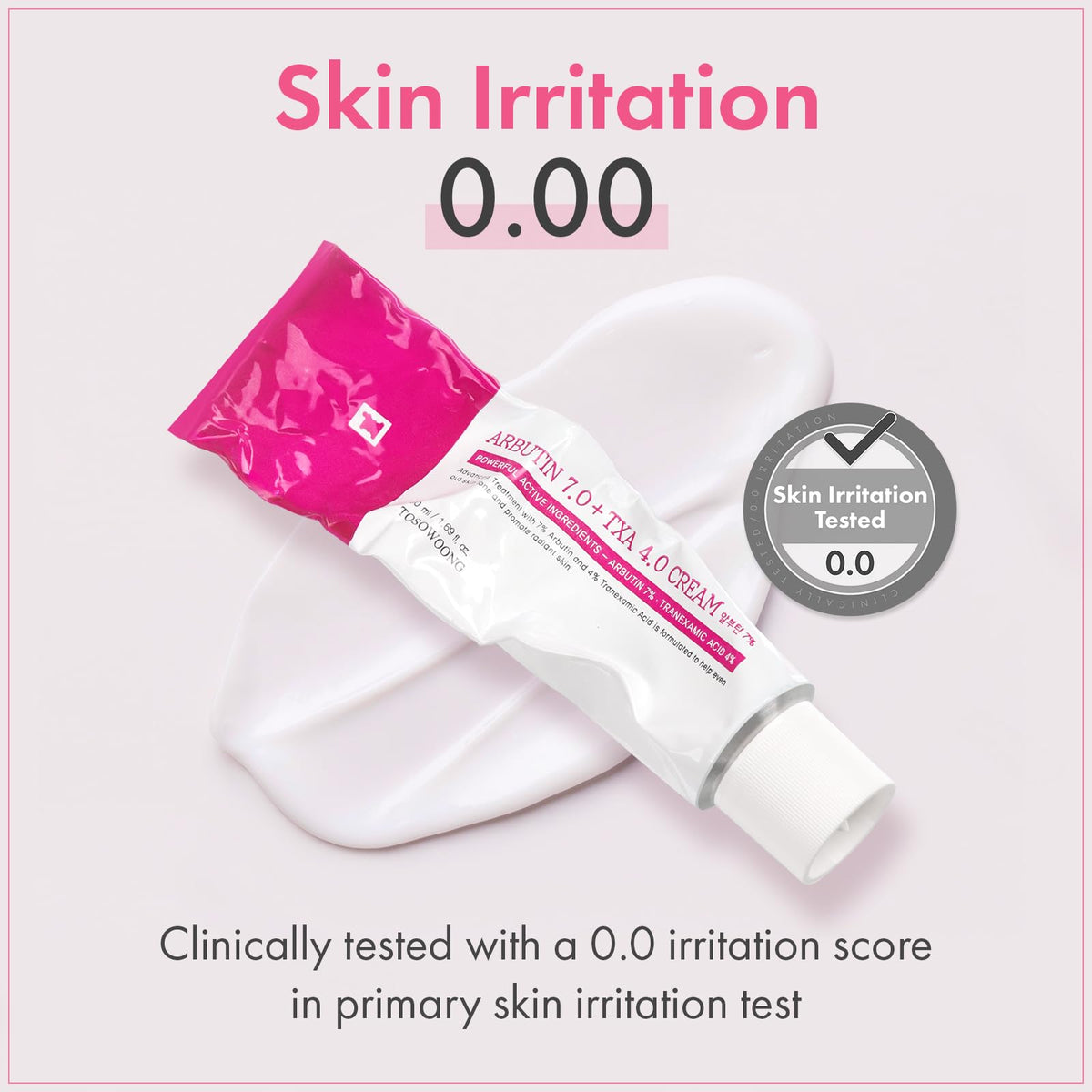 TOSOWOONG Arbutin 7% + Tranexamic Acid 4% Cream for Dark Spots, Brightening TOSOWOONG