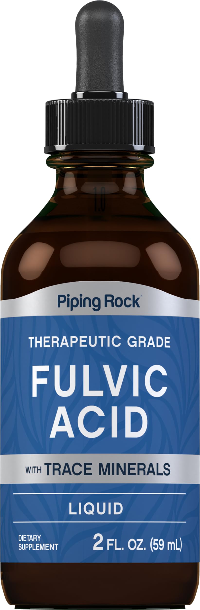 Piping Rock Liquid Fulvic Acid Drops | 2 fl oz | with Trace Minerals | Ionic Supplement | Vegetarian, Non-GMO & Gluten Free Piping Rock