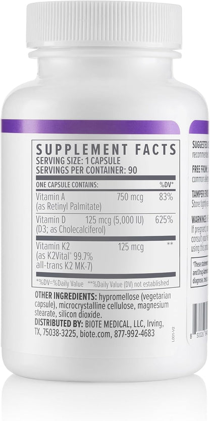 Biote Nutraceuticals - ADK 5 - Immunity + Cardiovascular (90 Capsules) Biote