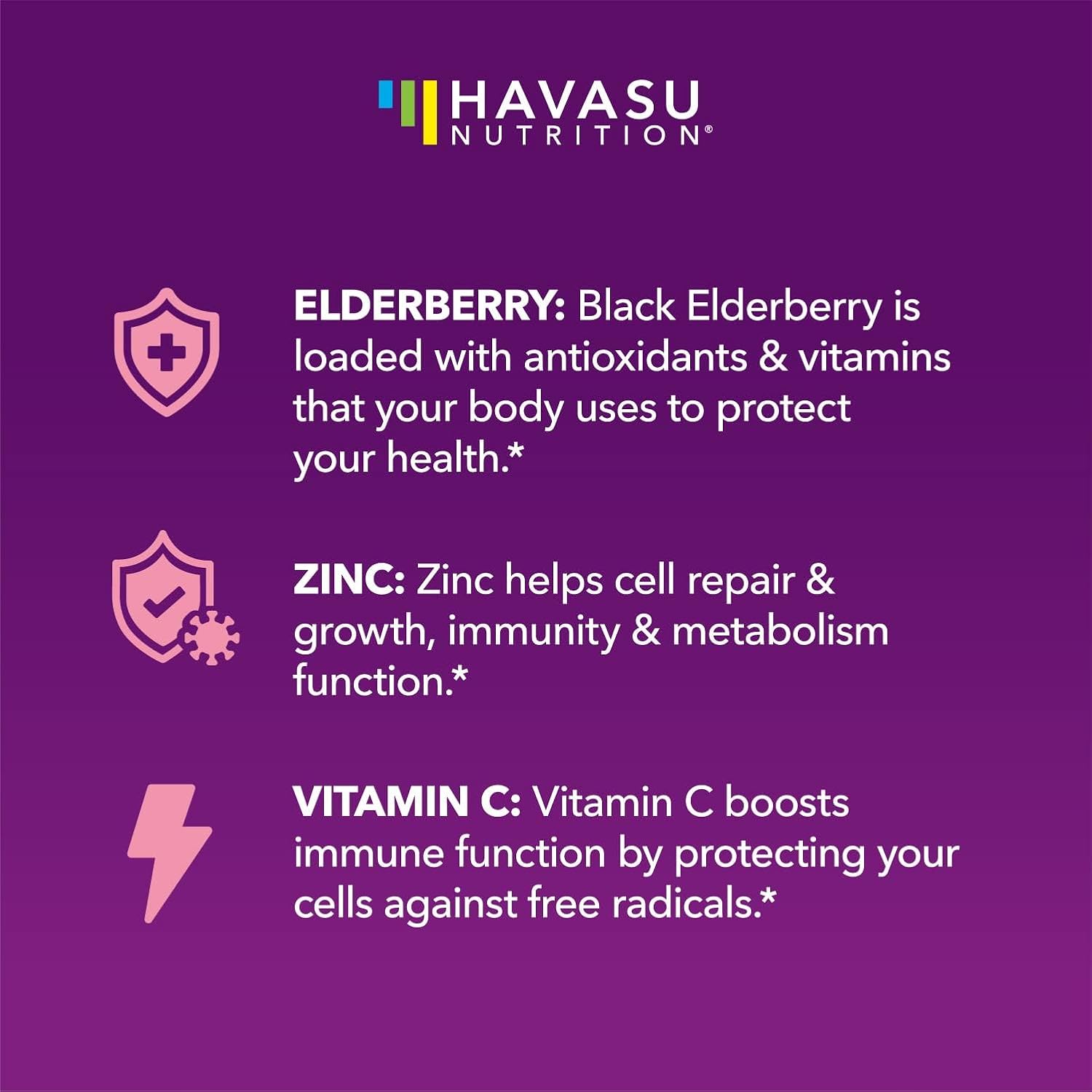 Elderberry Gummies for Kids with Vitamin C & Zinc, Berry, 30 Servings | Vegan, Non-GMO, Gluten Free Immune Support for Children, Daily Defense with Antioxidants & Essential Nutrients, 60 Count Gsupps Australia