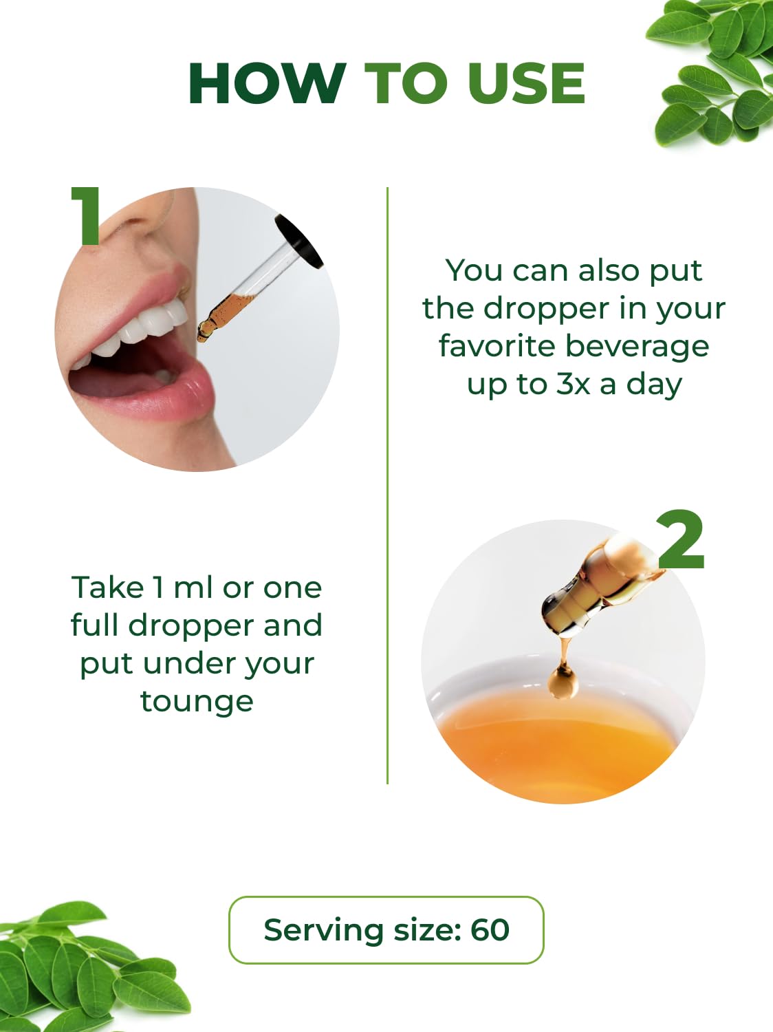 PURA VIDA MORINGA Leaf Extract Liquid Drops - USDA Organic Certified - Highly Purified, Bioavailable & Faster Absorption than Moringa Powder or Capsules PURA VIDA MORINGA