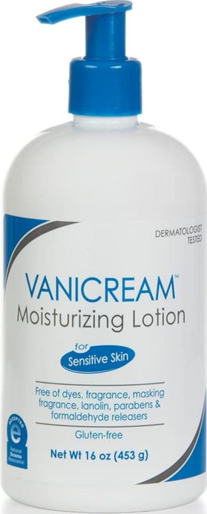 Vanicream Moisturizing Lotion, Body and Face Moisturizer, 16 Oz Pump Vanicream