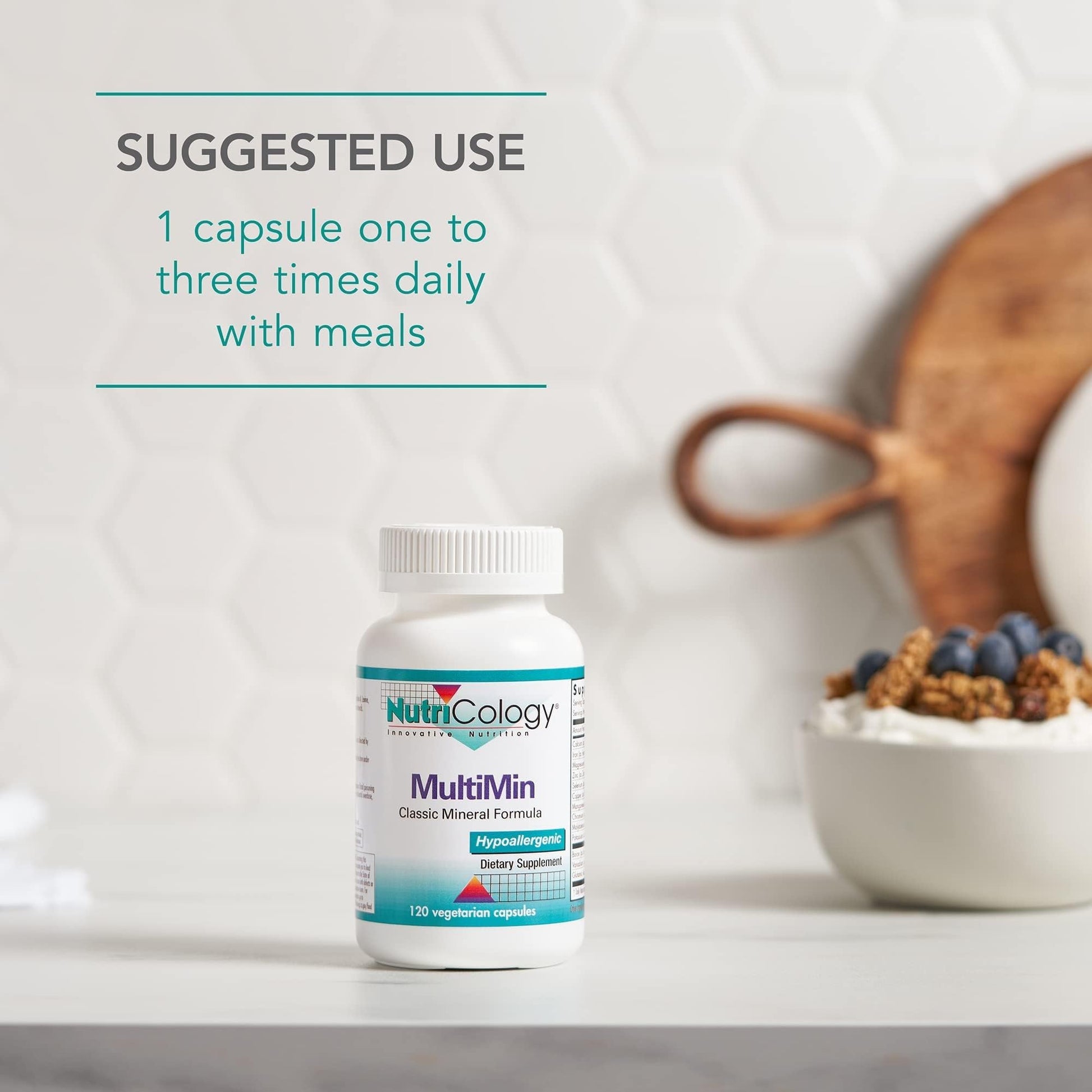NutriCology MultiMin - Essential Mineral Blend with Macro Trace & Ultra Trace Minerals - Supports Mineral Balance Absorption & Cellular Function - 120 Servings - 120 Vegetarian Capsules Allergy Research Group buy australia supplements