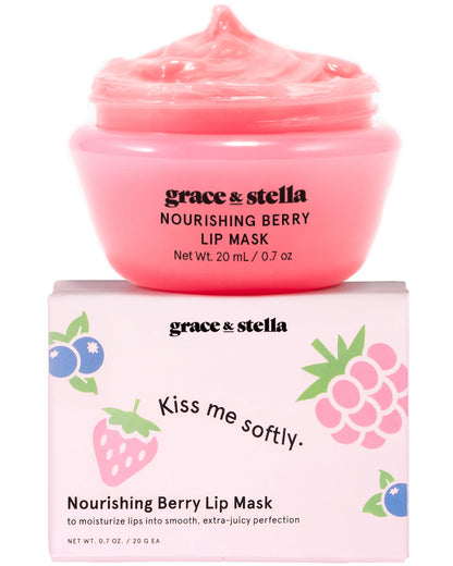 grace & stella Award Winning Lip Butter - Hydrating Lip Balm - Nourishing Lip Mask (1-pack) Travel Essentials, Travel Size Toiletries grace & stella