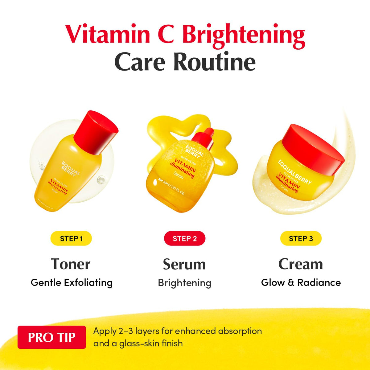 EQQUALBERRY Vitamin Illuminating Serum | Niacinamide 4% & TXA | Brightening Vitamin C Serum for Face Glow with Hyaluronic Acid | Dark Spot & Uneven Tone Care | Korean Skincare, 1.01 fl oz EQQUALBERRY