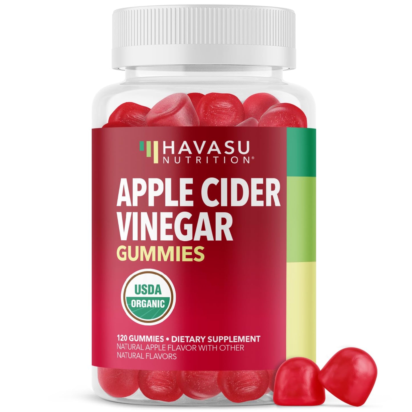 Apple Cider Vinegar Gummies, USDA Organic, Apple Flavor, 1-Month Supply | USDA Organic ACV Gummies for Digestive Health, Metabolism & Gut Support, Vegan, Gluten-Free, No Harsh Taste, 60ct Gsupps Australia