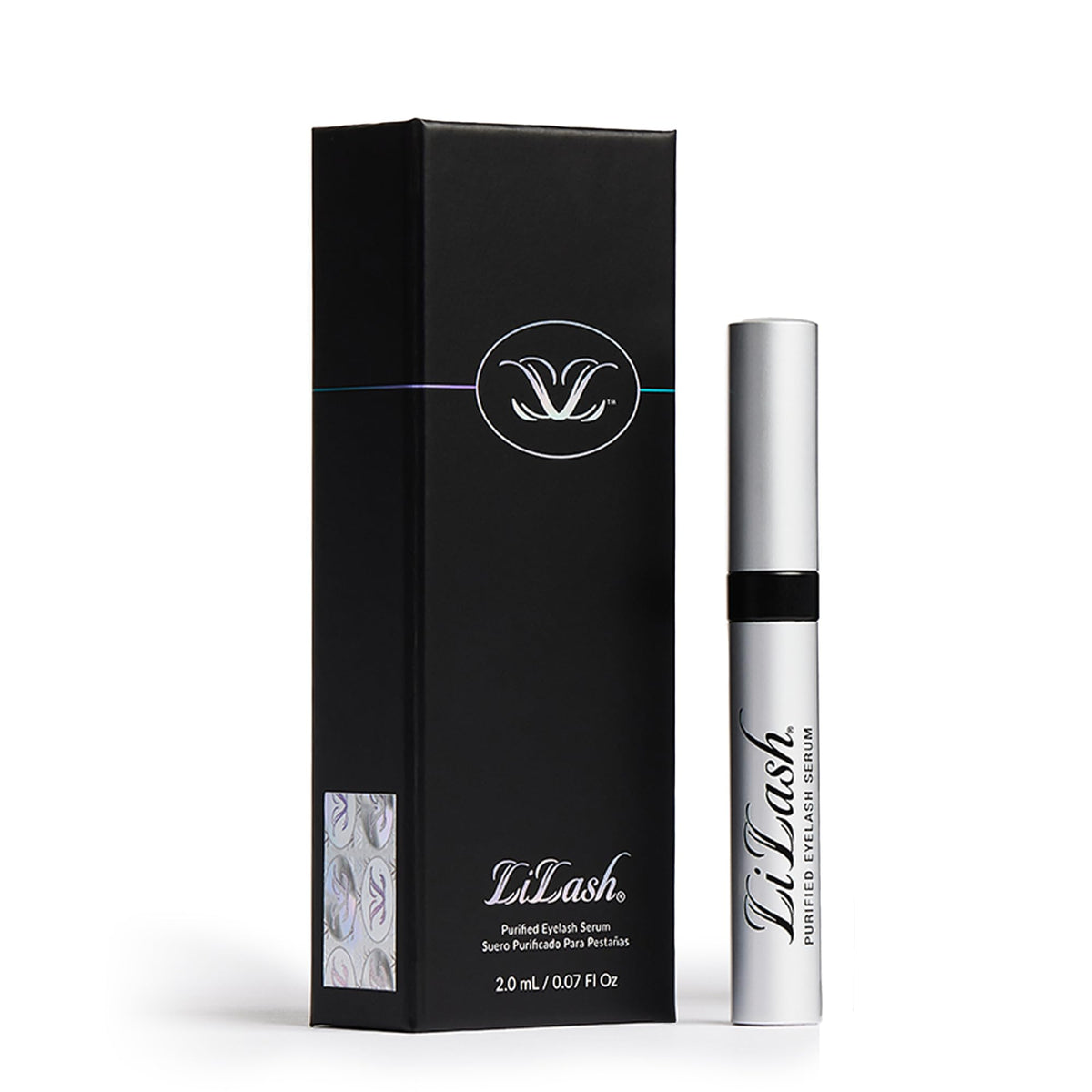 LiLash Purified Eyelash Serum for Longer & Fuller-Looking Lashes - Eyelash Enhancer, Safe for Use with Contacts, Lash Extensions, Sensitive Eyes - Vegan & Cruelty-free (2mL, 90-Day Supply) LiLash