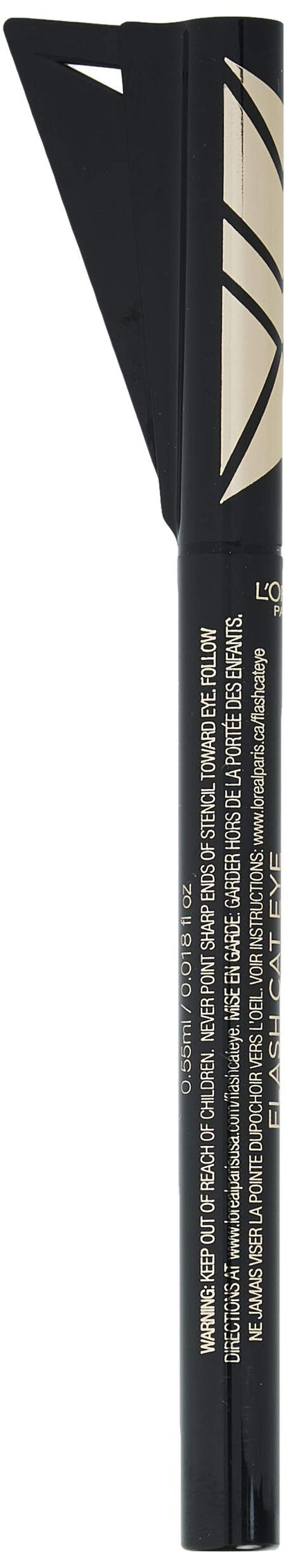 L'Oreal Paris Makeup Infallible Flash Cat Eye Waterproof Liquid Eyeliner, Black, 0.44 oz. L'Oreal Paris