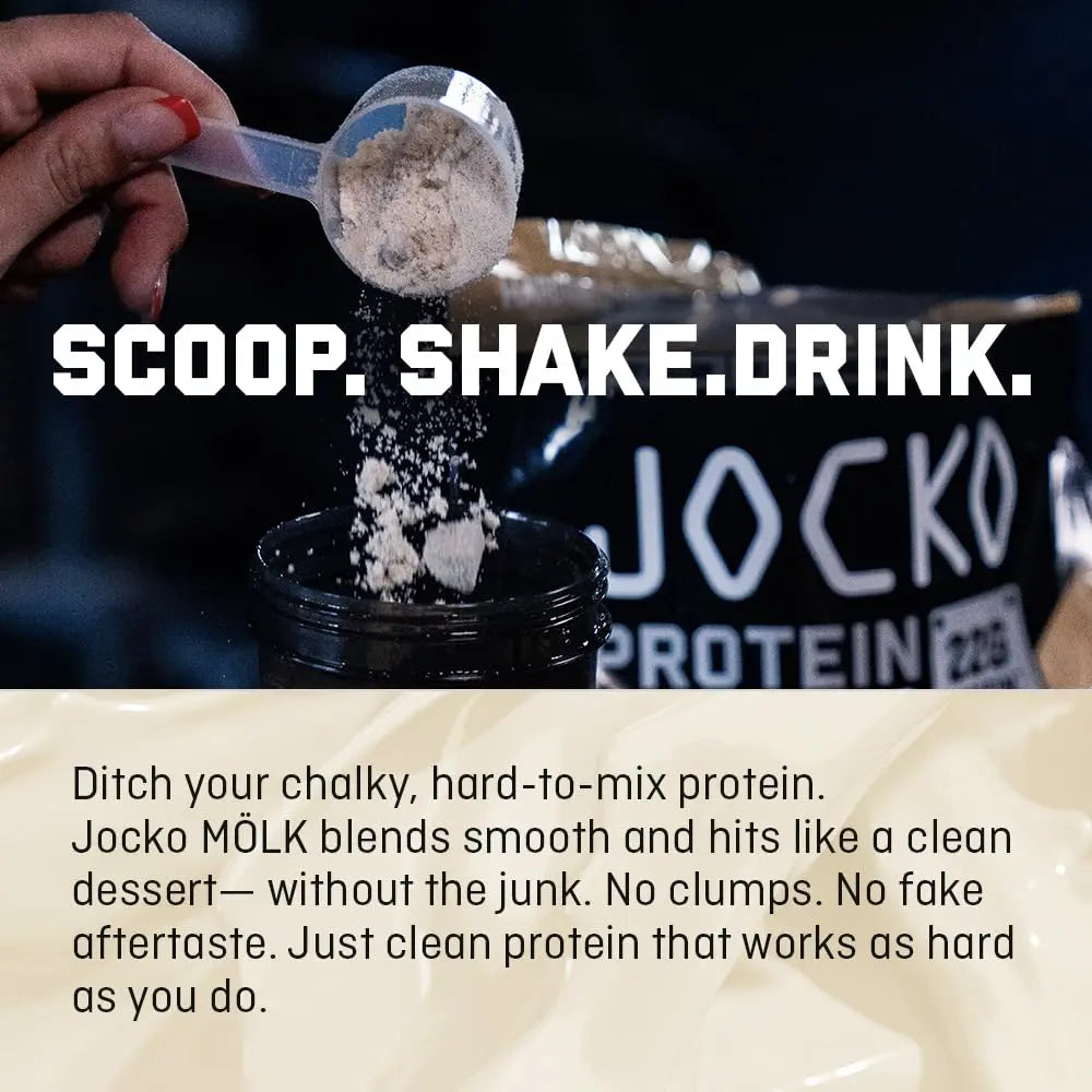 Jocko Fuel Whey Protein Powder, Vanilla Milkshake, 22g Protein, Digestive Enzymes + Probiotic Blend, No Sugar Added, with Essential Amino Acids + Electrolyte Minerals, 28 Servings Jocko Fuel