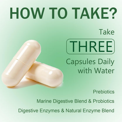 Complete Digestive Enzymes Supplement for Gut Health & Bloating Relief - Enhanced with Lipase Amylase Bromelain for Protein Carb ZYGCDZ