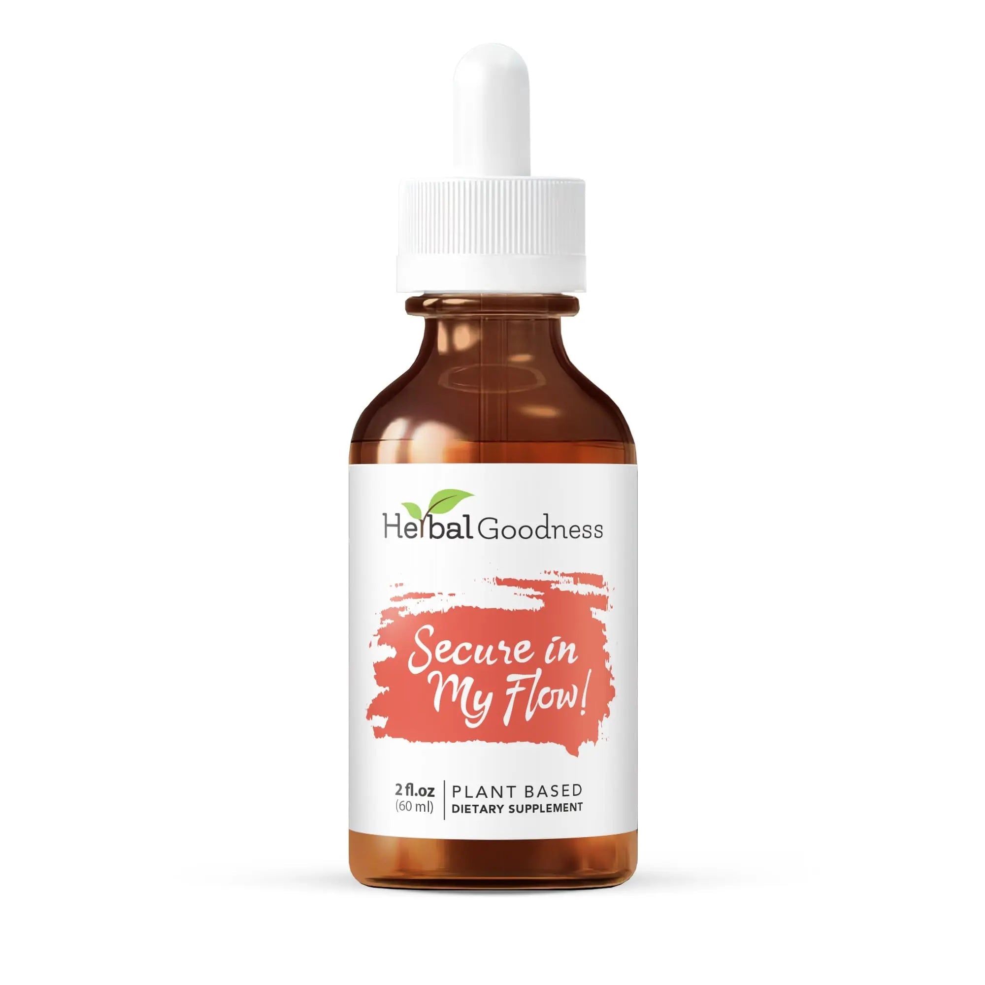 Herbal Goodness Secure in My Flow | Menstrual Support Supplements | Slow Flow Menstrual Supplements, Mood Support, Hormone Health, Aids Relaxation, Metabolic Support 2oz Herbal Goodness buy australia supplements