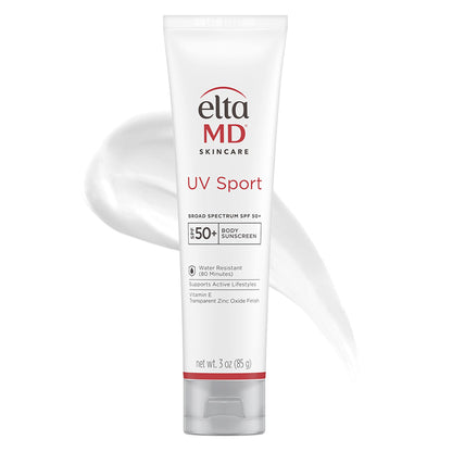 EltaMD UV Sport Sunscreen, Water and Sweat Resistant 80 Min, SPF 50, 3 oz EltaMD