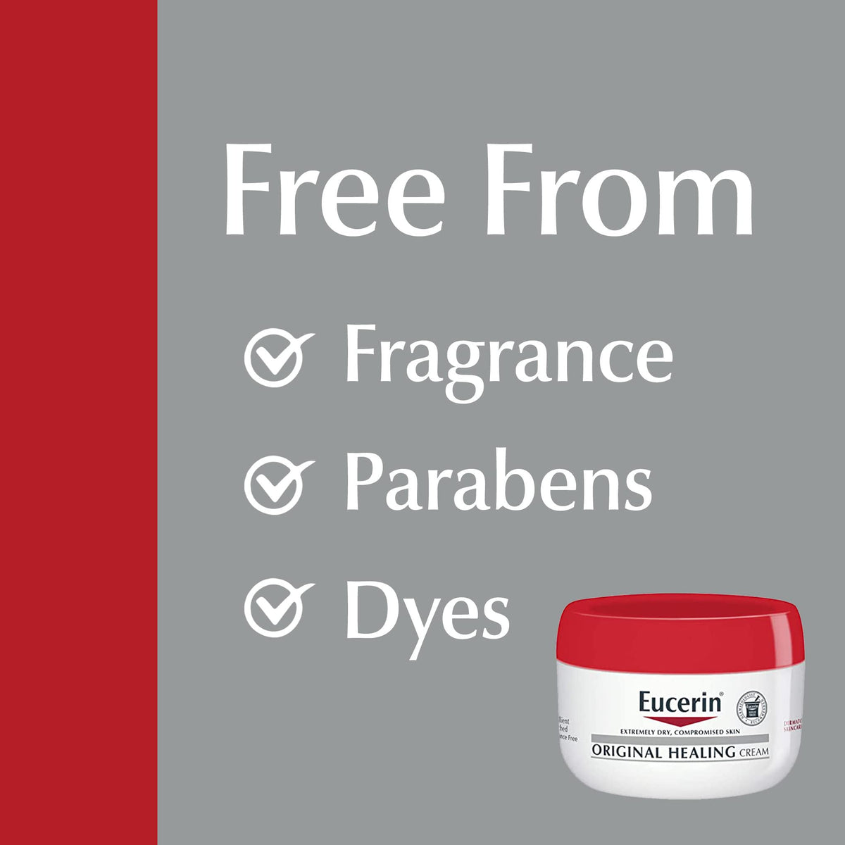 Eucerin Original Healing Cream, Emollient Enriched, 2 x 16 OZ Eucerin
