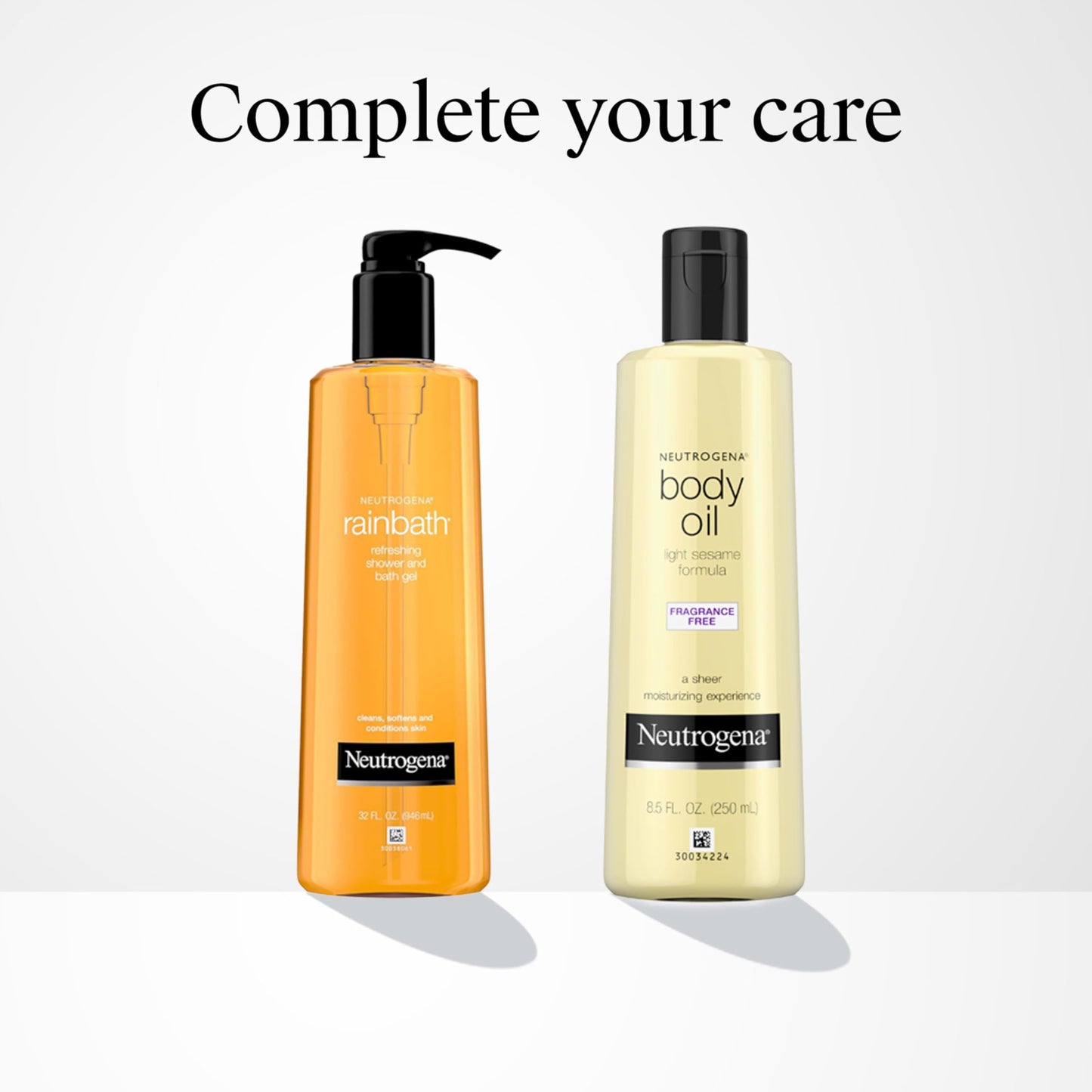 Neutrogena Body Oil, Light Sesame Formula, Fragrance Free, Lightweight Moisturizing Body Oil for Silky, Soft Skin Neutrogena