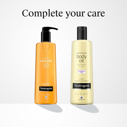 Neutrogena Body Oil, Light Sesame Formula, Fragrance Free, Lightweight Moisturizing Body Oil for Silky, Soft Skin Neutrogena