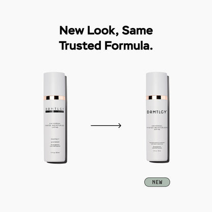DRMTLGY Universal Tinted Moisturizer SPF 46, Dewy Tinted Sunscreen DRMTLGY