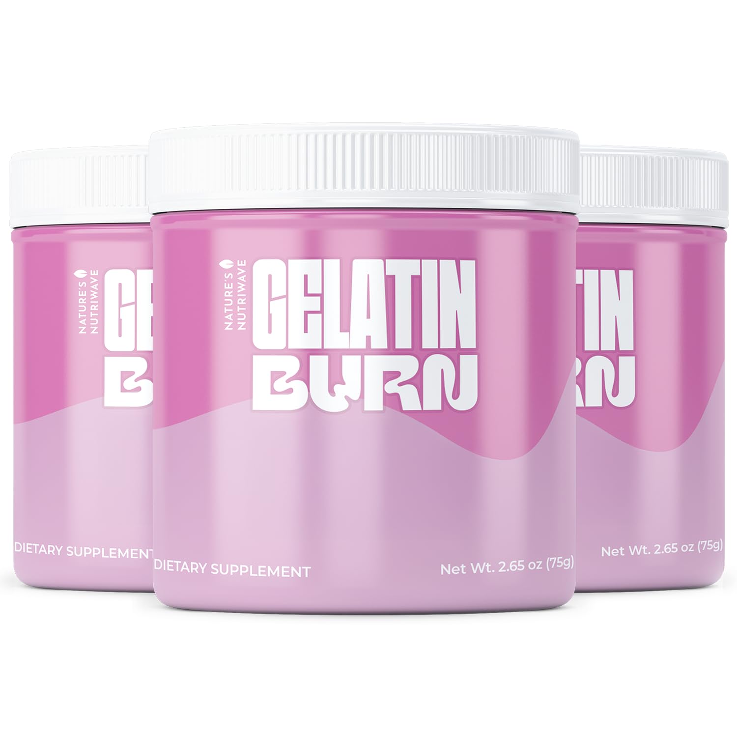 Nature’s NutriWave Gelatin Burn – Natural Powder Supplement with Vitamins, Minerals & Botanical Extracts – Non-GMO, Easy to Mix, USA Made – 2.65Oz, 75g, 30 Servings, 3 Month Supply Nature’s NutriWave buy australia supplements