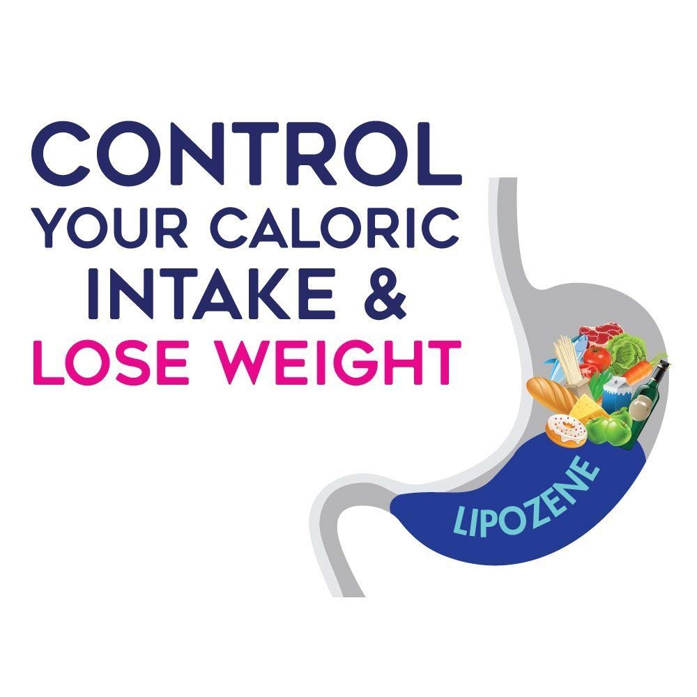Lipozene Weight-Management Fiber Supplement, 60 Capsules | Non-Stimulant Glucomannan Formula for Healthy Lifestyle Support Lipozene