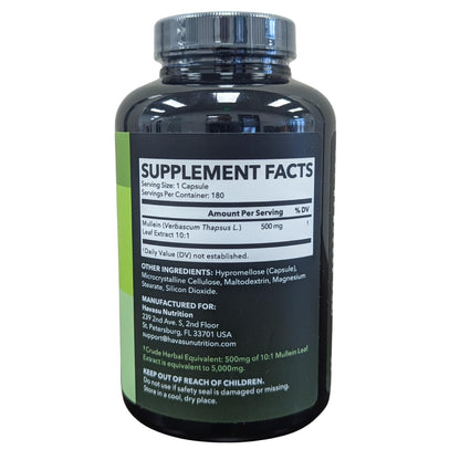 500mg Mullein Extract for Lung Support and Respiratory Health, 30 Count | Mullein Leaf Capsules for Respiratory Health, Vegan, Non-GMO Herbal Supplement for Overall Daily Wellness, 1 Month Supply Gsupps Australia