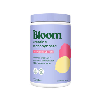 Bloom Nutrition Creatine Monohydrate Powder, 5g Micronized Creatine per Serving, Supports Muscle Recovery, Strength, Endurance, Pre or Post Workout, Gluten Free Bloom Nutrition