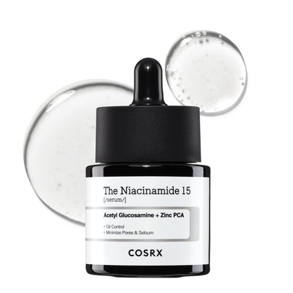 COSRX 15% Niacinamide Face Serum, 0.67 fl oz, Pore Minimizer Serum for Face, Even Skin Tone, Korean Skin Care COSRX