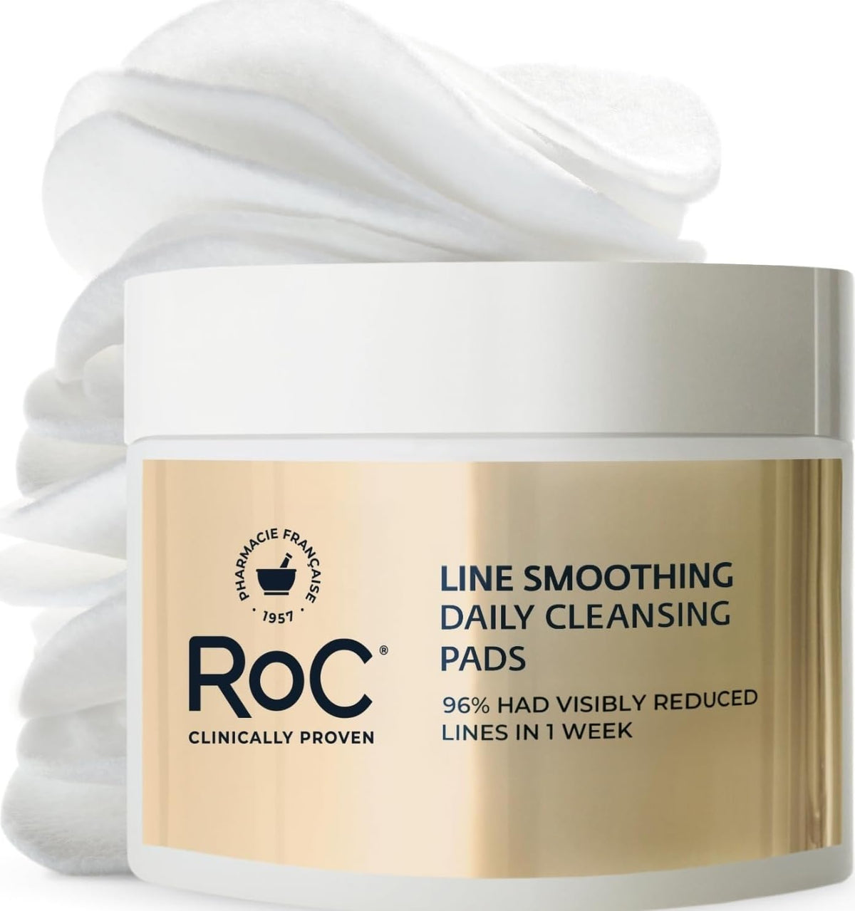 RoC Resurfacing Disks, Line Smoothing Exfoliating Makeup Remover Pads 28 CT RoC