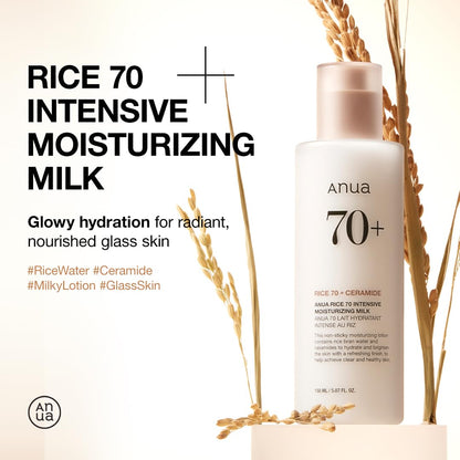 ANUA Rice 70 Intensive Moisturizing Milk, 5.07 fl.oz ANUA