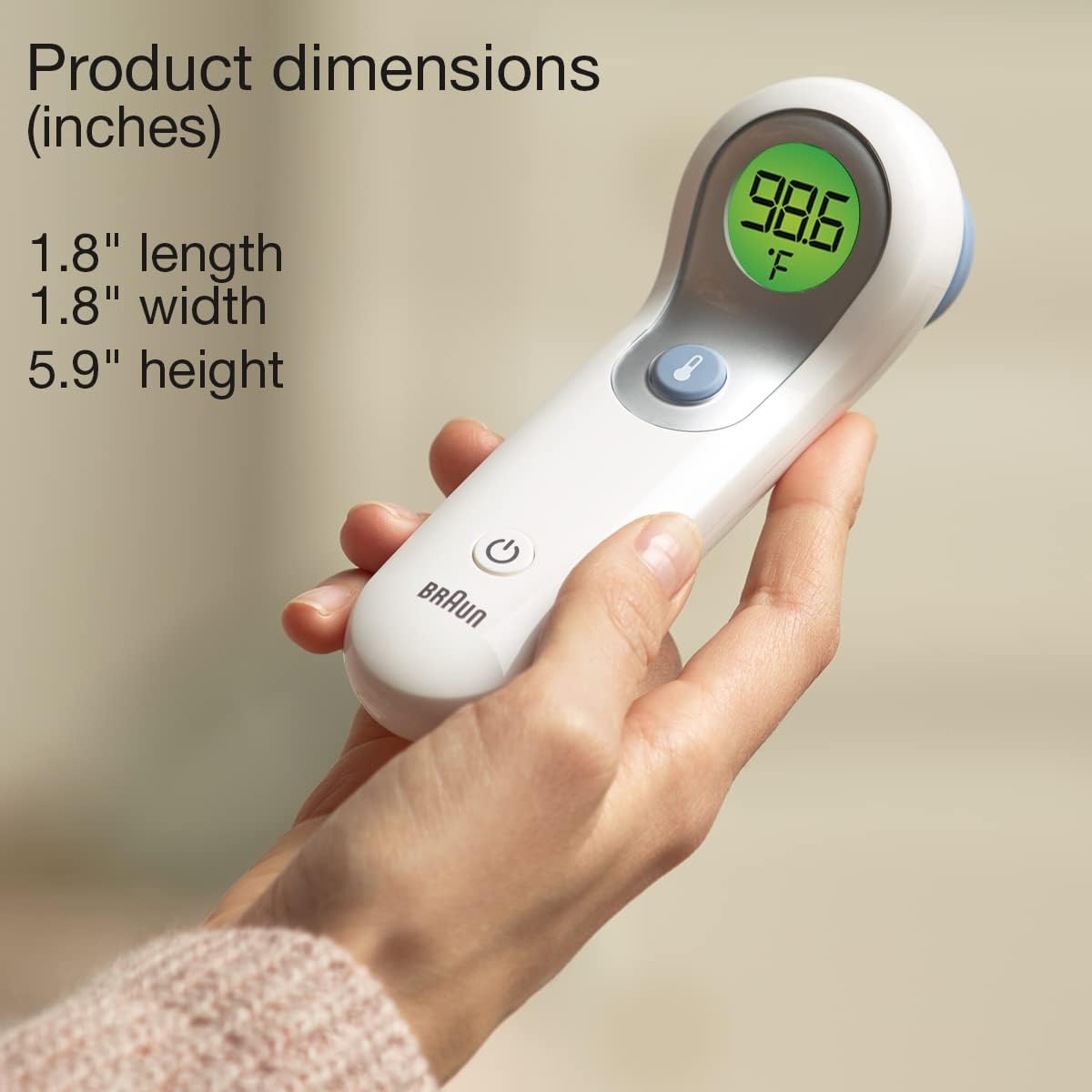 Braun No Touch and Forehead Thermometer - Touchless Thermometer for Adults, Babies, Toddlers & Kids, Color-Coded Fever Guidance, Fast, Reliable, and Accurate Results Gsupps Australia