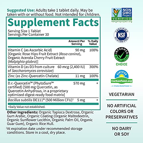 Garden of Life Quercetin Once Daily Immune System Support