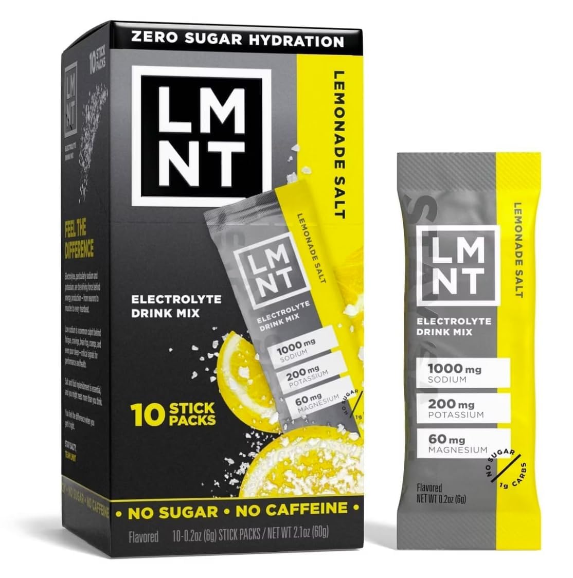 LMNTS Lemonade Zero-Sugar Electrolytes Drinks - 10ct/2.1oz KD Chocolates buy australia supplements