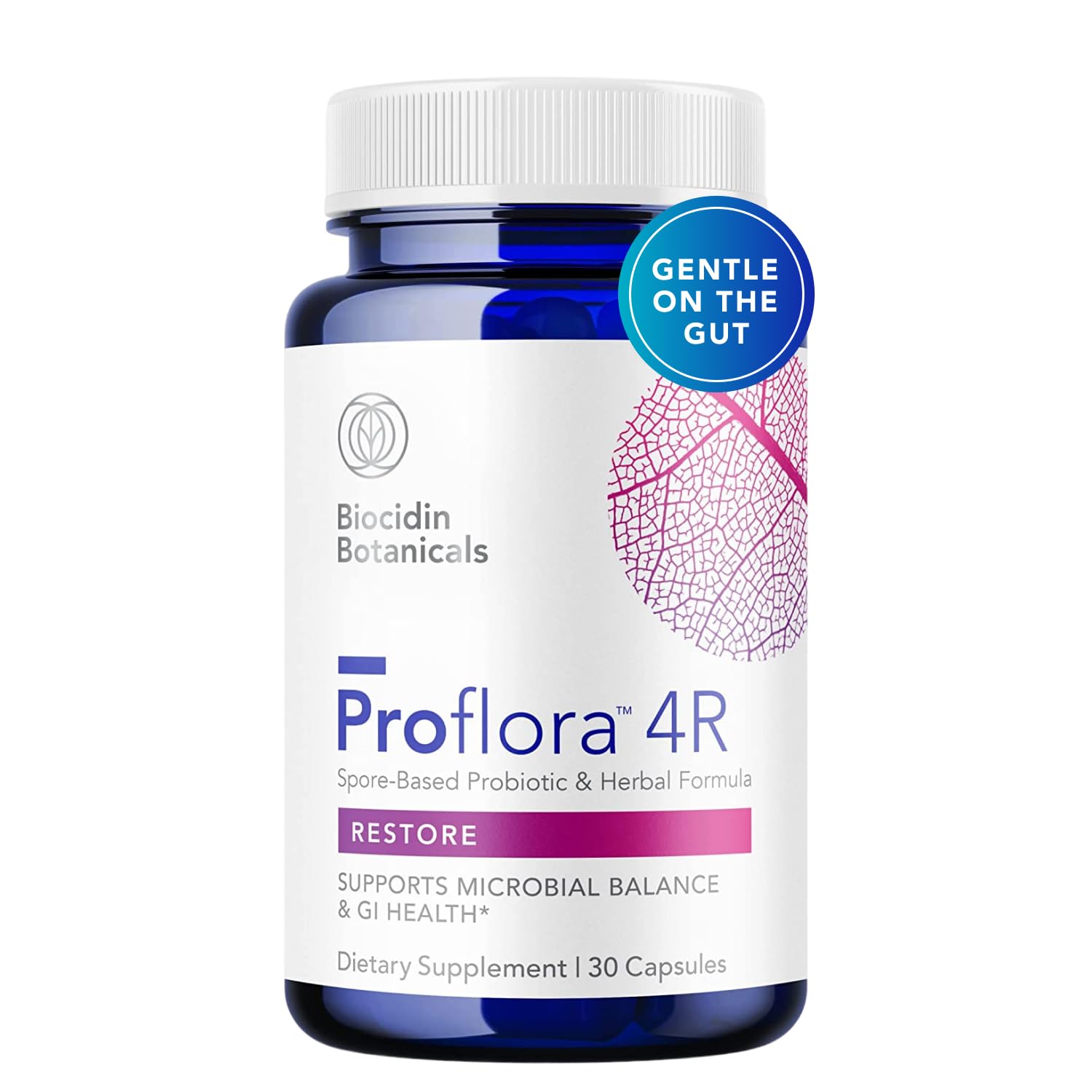 Biocidin Proflora 4R Spore Probiotic - Digestive Health Probiotics for Women & Men - Clinically Researched Bacillus Strains & Organic Aloe, Marshmallow Root for Gut Support (30 Vegan Capsules) Bio-Botanical Research buy australia supplements