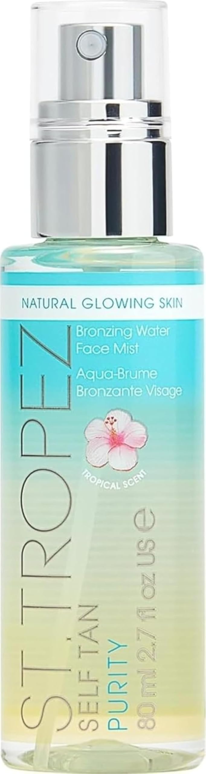 St.Tropez Self Tan Purity Bronzing Water Face Mist, Natural Sunkissed Glow with Hyaluronic Acid & Antioxidants, Vegan, Natural & Cruelty-Free Face Care, 2.7 Fl Oz St.Tropez