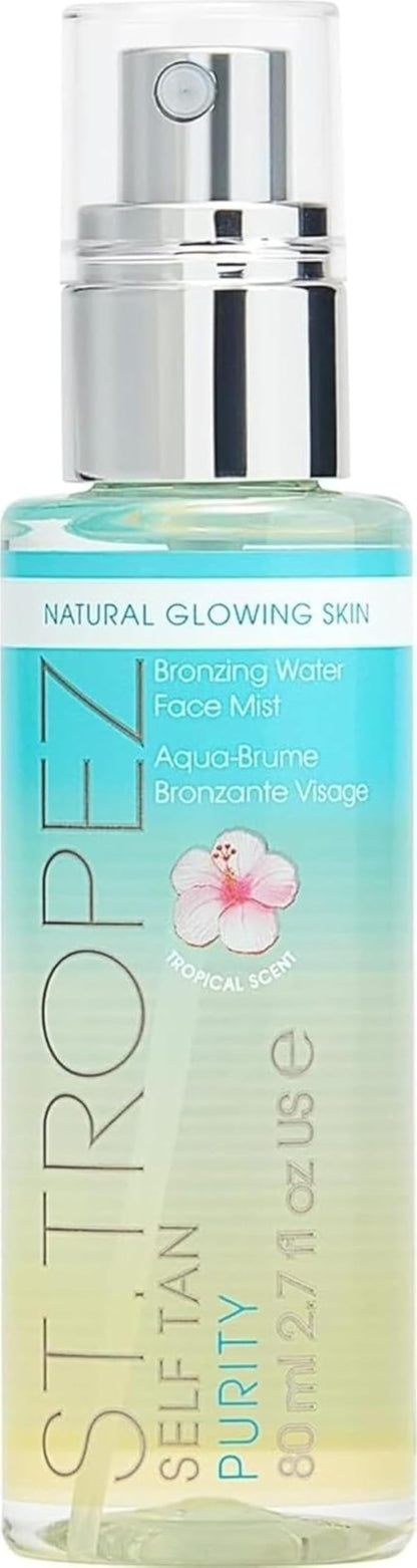 St.Tropez Self Tan Purity Bronzing Water Face Mist, Natural Sunkissed Glow with Hyaluronic Acid & Antioxidants, Vegan, Natural & Cruelty-Free Face Care, 2.7 Fl Oz St.Tropez