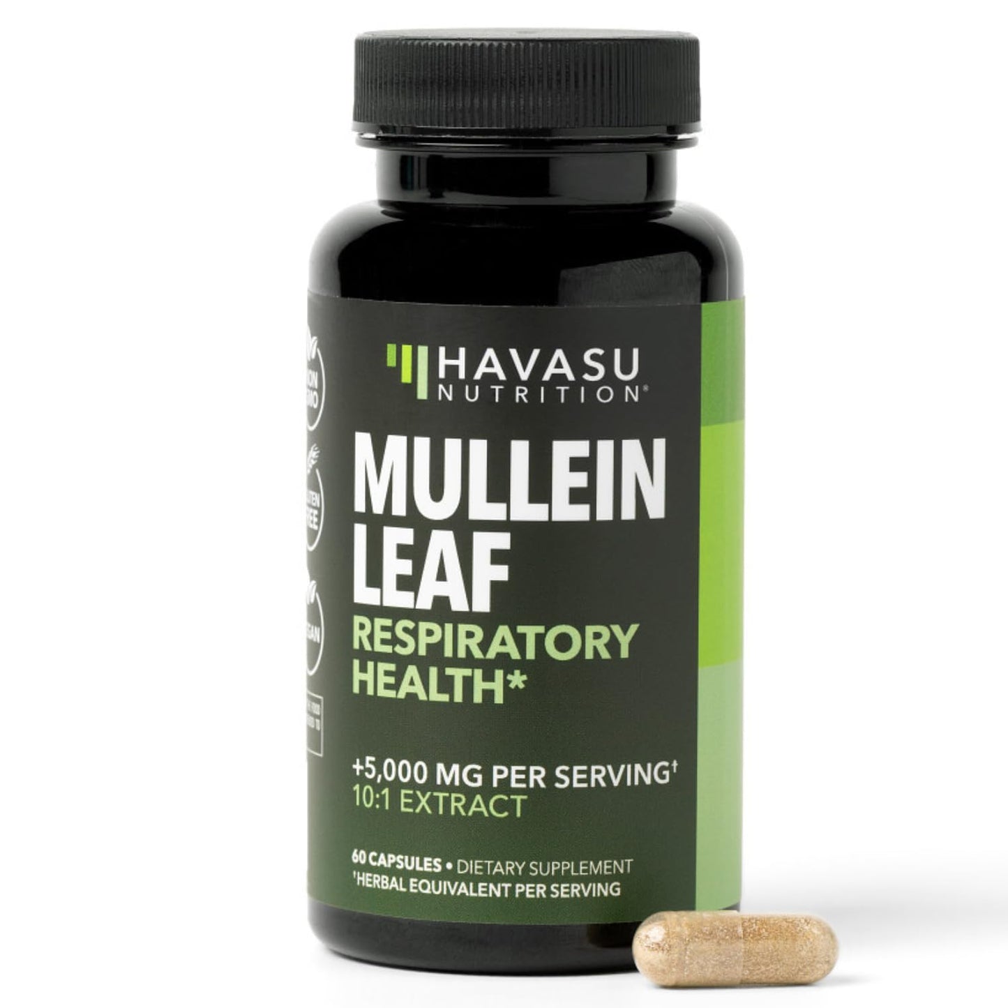 500mg Mullein Extract for Lung Support and Respiratory Health, 30 Count | Mullein Leaf Capsules for Respiratory Health, Vegan, Non-GMO Herbal Supplement for Overall Daily Wellness, 1 Month Supply Gsupps Australia