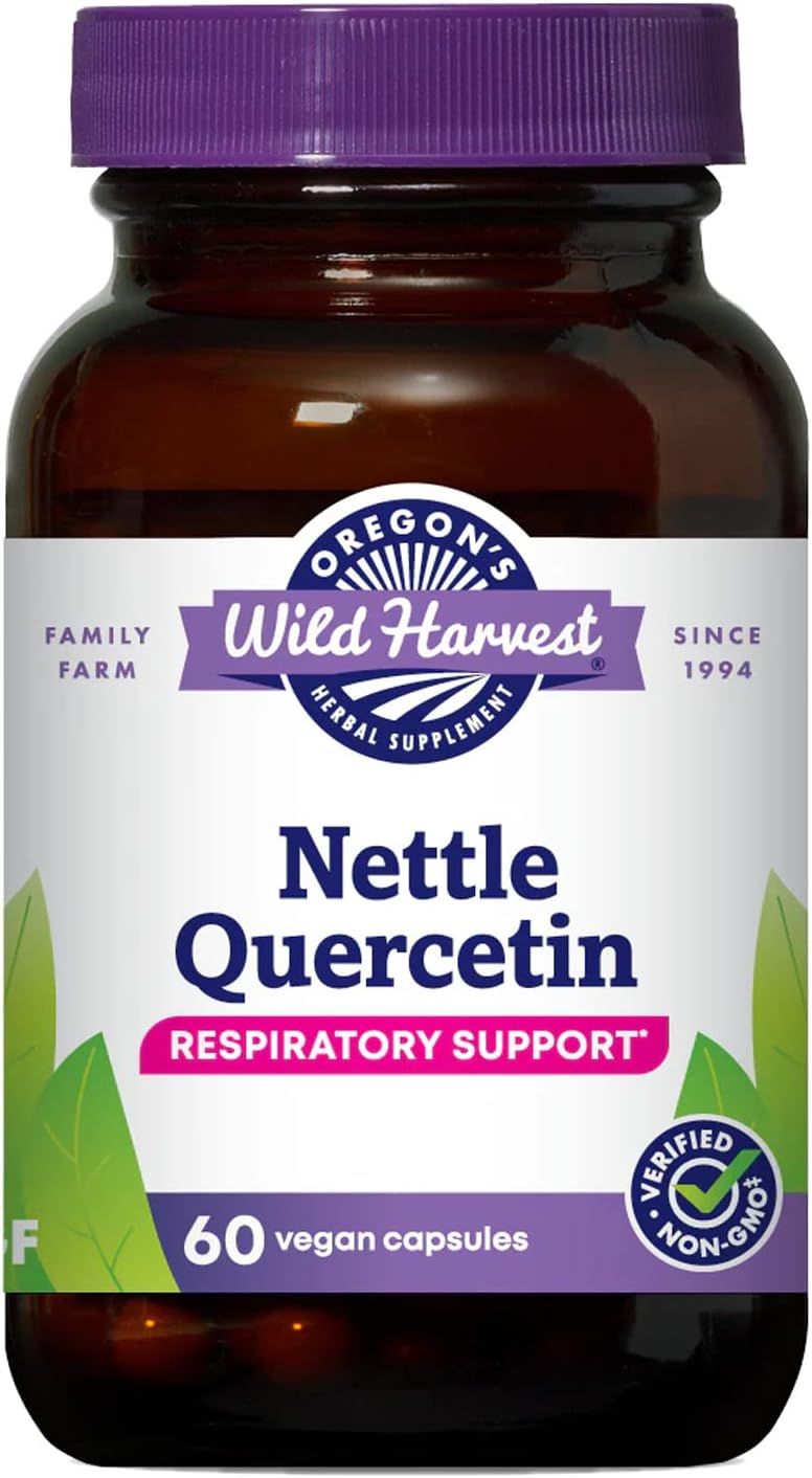 Oregon's Wild Harvest Nettle Quercetin Capsules, Non-GMO Organic Herbal Supplements, 60 Count Gsupps Australia