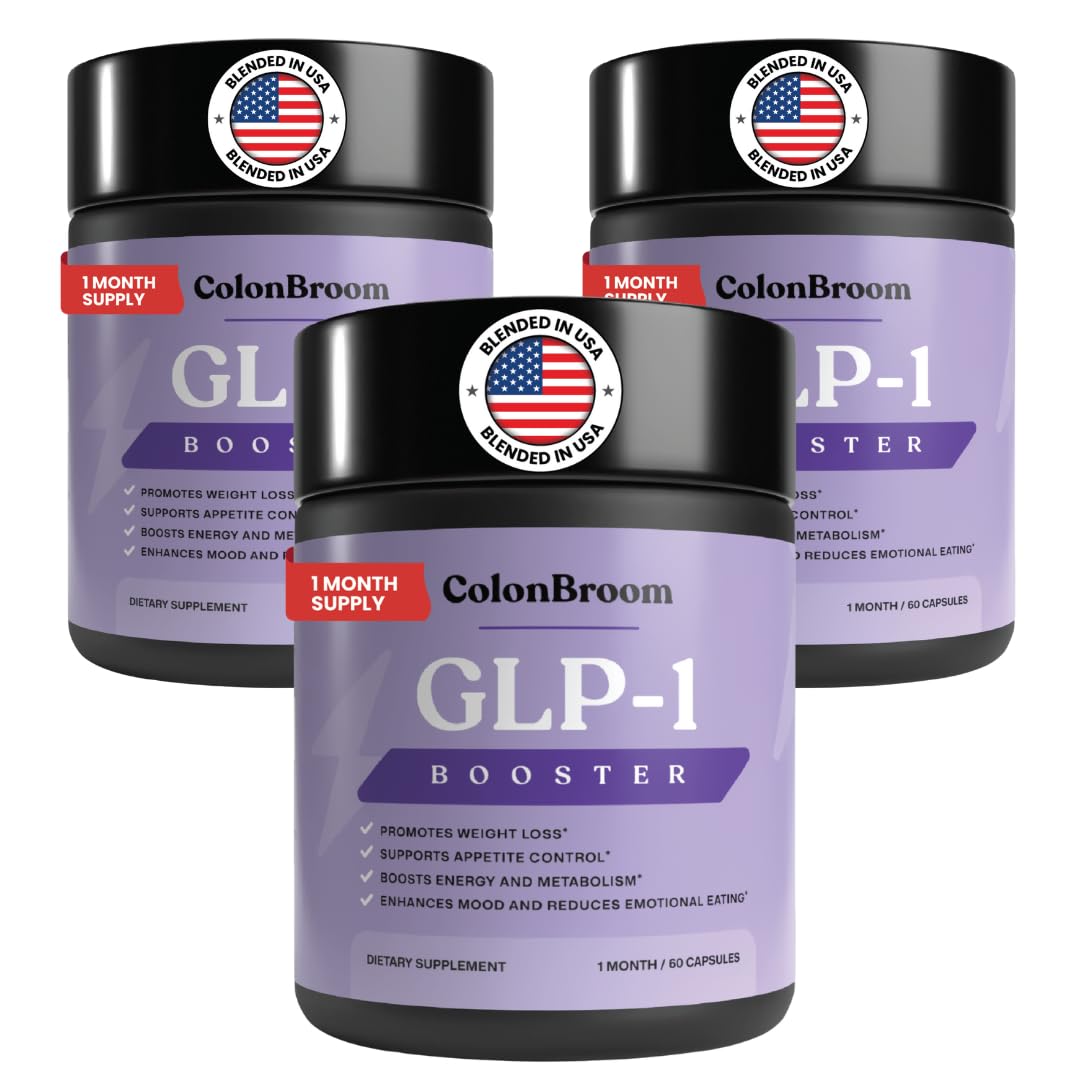 ColonBroom GLP-1 Weight Management Supplement for Women & Men - GLP1 Supports Gut Health, Metabolic Wellness & Appetite Regulation - Vegan, Gluten-Free Diet Capsules | 180 Count (New Formula) ColonBroom buy australia supplements