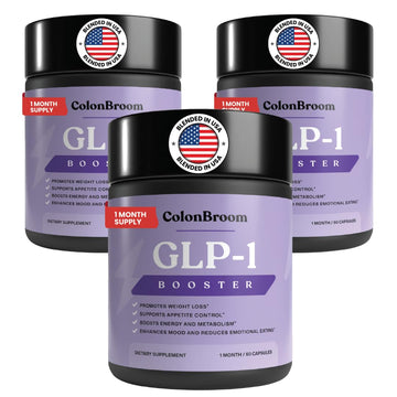 ColonBroom GLP-1 Weight Management Supplement for Women & Men - GLP1 Supports Gut Health, Metabolic Wellness & Appetite Regulation - Vegan, Gluten-Free Diet Capsules | 180 Count (New Formula) ColonBroom buy australia supplements