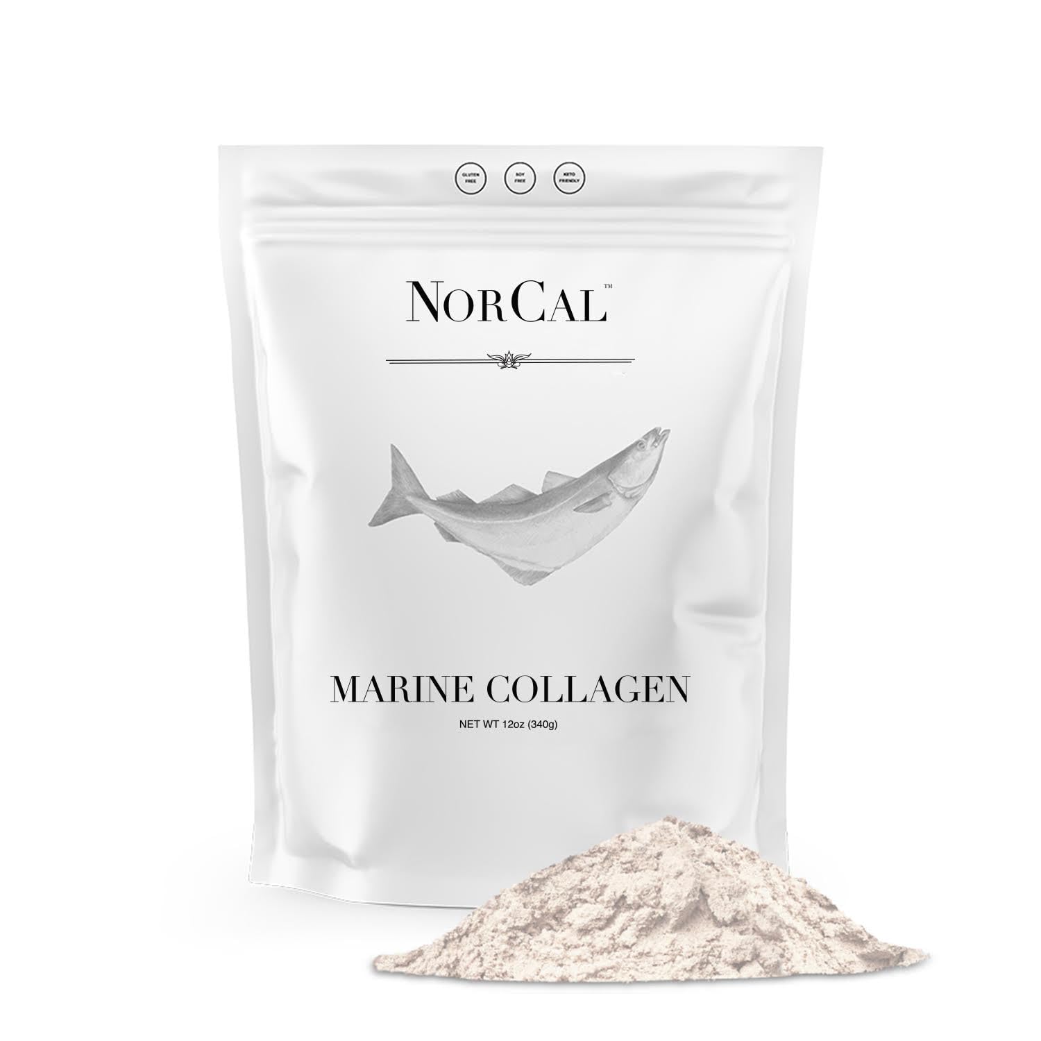 Norcal Marine Collagen - 12oz Marine Collagen Peptides Powder | High Protein, Zero Fat/Sugar/Carb | Skin, Hair, Nail & Joint Health | Low Metals, US GMP Certified NorCal Organic buy australia supplements