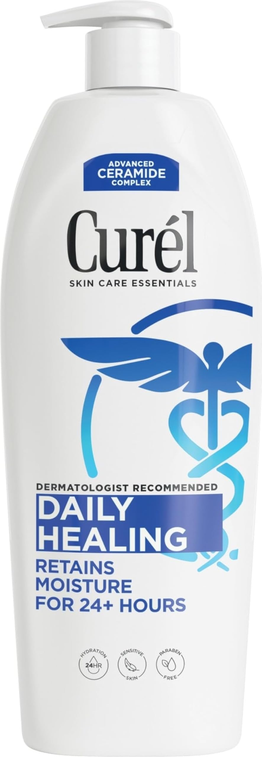Curel Daily Healing Body Lotion, Ceramide Moisturizer, Dry Skin, 20 fl oz Curel