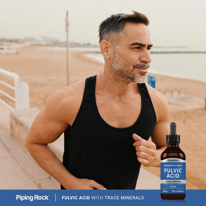 Piping Rock Liquid Fulvic Acid Drops | 2 fl oz | with Trace Minerals | Ionic Supplement | Vegetarian, Non-GMO & Gluten Free Piping Rock